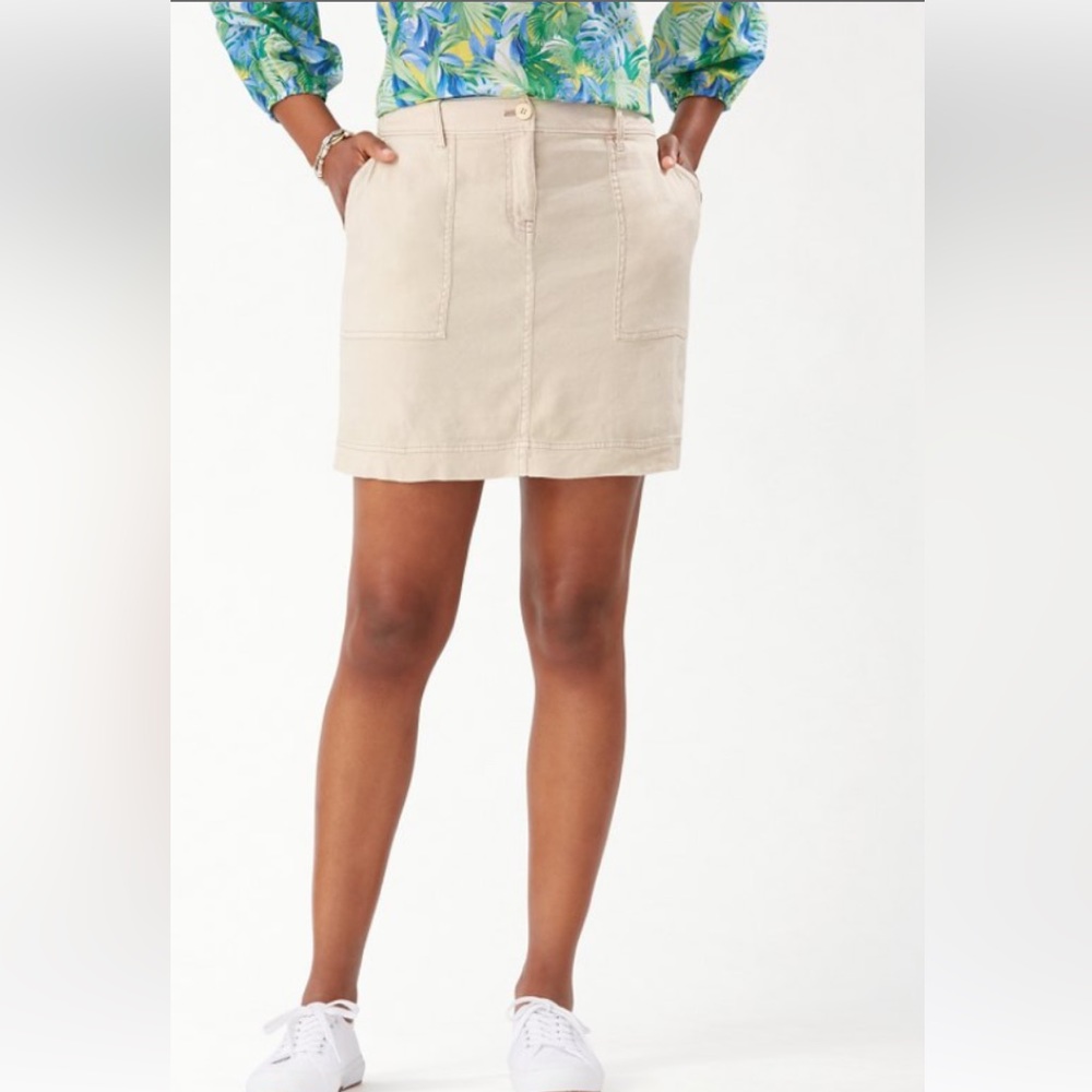 Tommy Bahama Stretch Linen Short Skirt Size 6